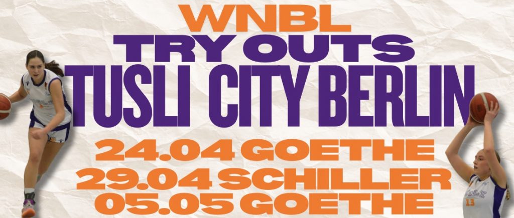 WNBL | Try Outs bei TuSLi City Berlin - JETZT ANMELDEN